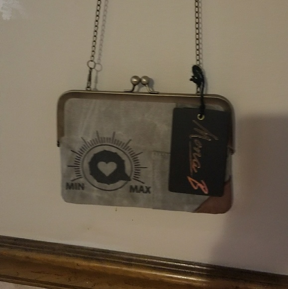 NWT Mona B. Small Canvas Clutch/Crossbody - Picture 2 of 7